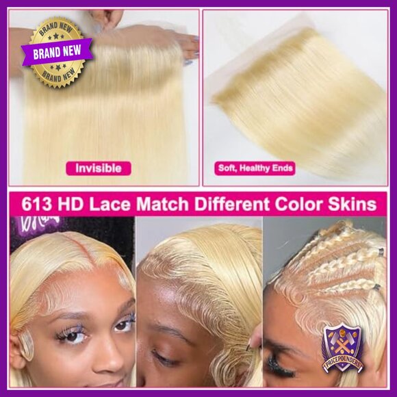 13x6 HD Lace Frontal Closure 14 Inch Brazilian Virgin Remy Human Hair main image 6